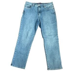 Gloria Vanderbilt Women's Denim Jeans Pants Size 16 S Amanda Med Wash Stretch